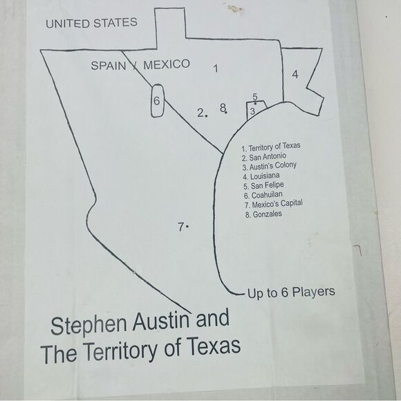 10/$25🦋 Texas Trivia Board Game - Stephen F. Austin & The Territory of Texas - Picture 6 of 16